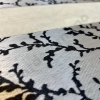 زبرا طرح شاخه ای رنگ کرم مشکی ترک