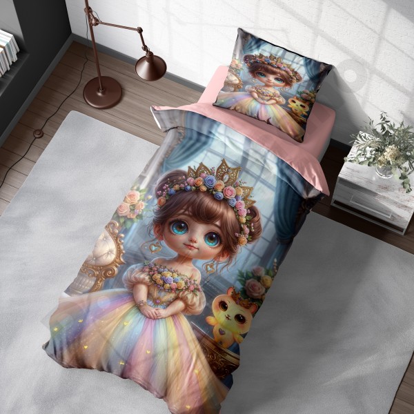 ست روتختی یکنفره طرح کودک دخترانه سه بعدی