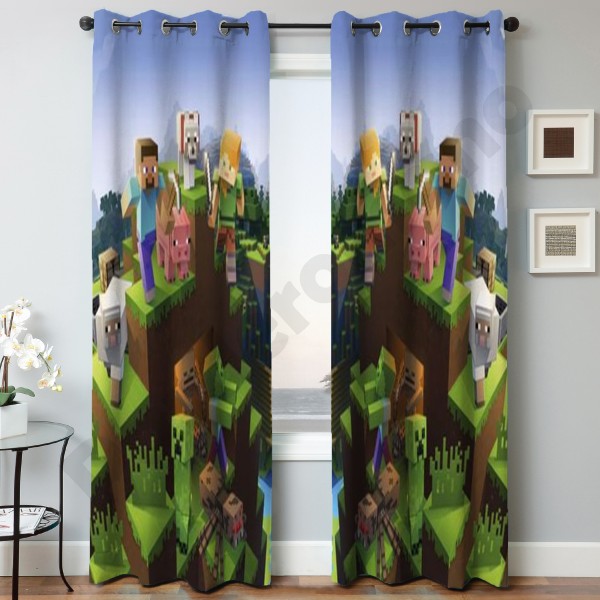 پنل آماده چاپی مخمل طرح ماینکرافت